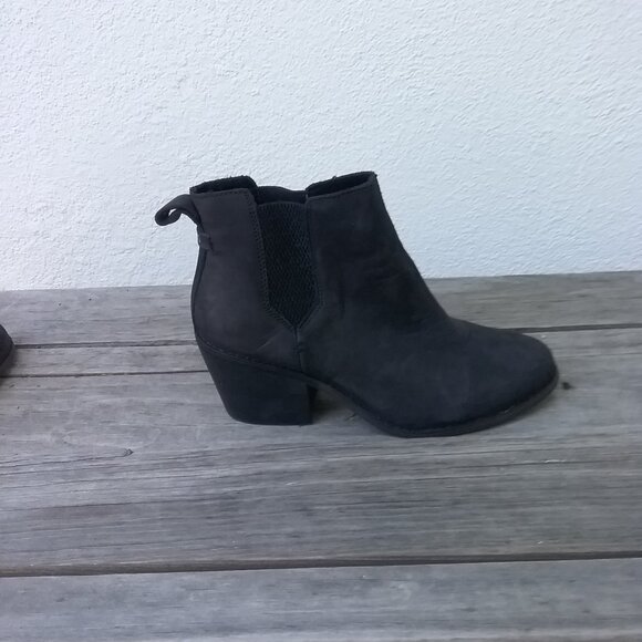 Toms Booties Women's Heeled "The Everly" heeled OrthoLite® insole Black Size 8 - Picture 4 of 12